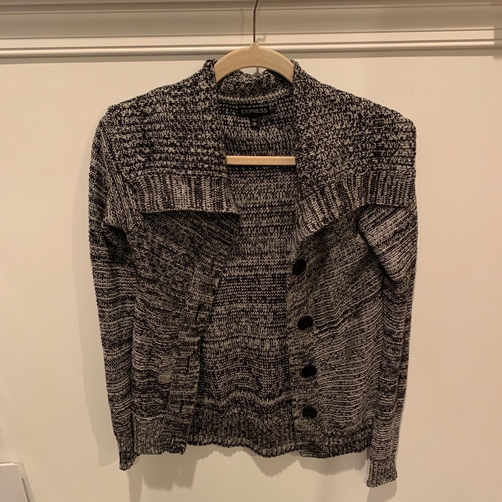 Black and white cardigan